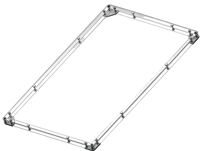 For Starlink Mini Transparent Acrylic Protective Outer Frame Cover